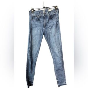 Rag & Bone High Rise Ankle Skinny Jeans, size 25